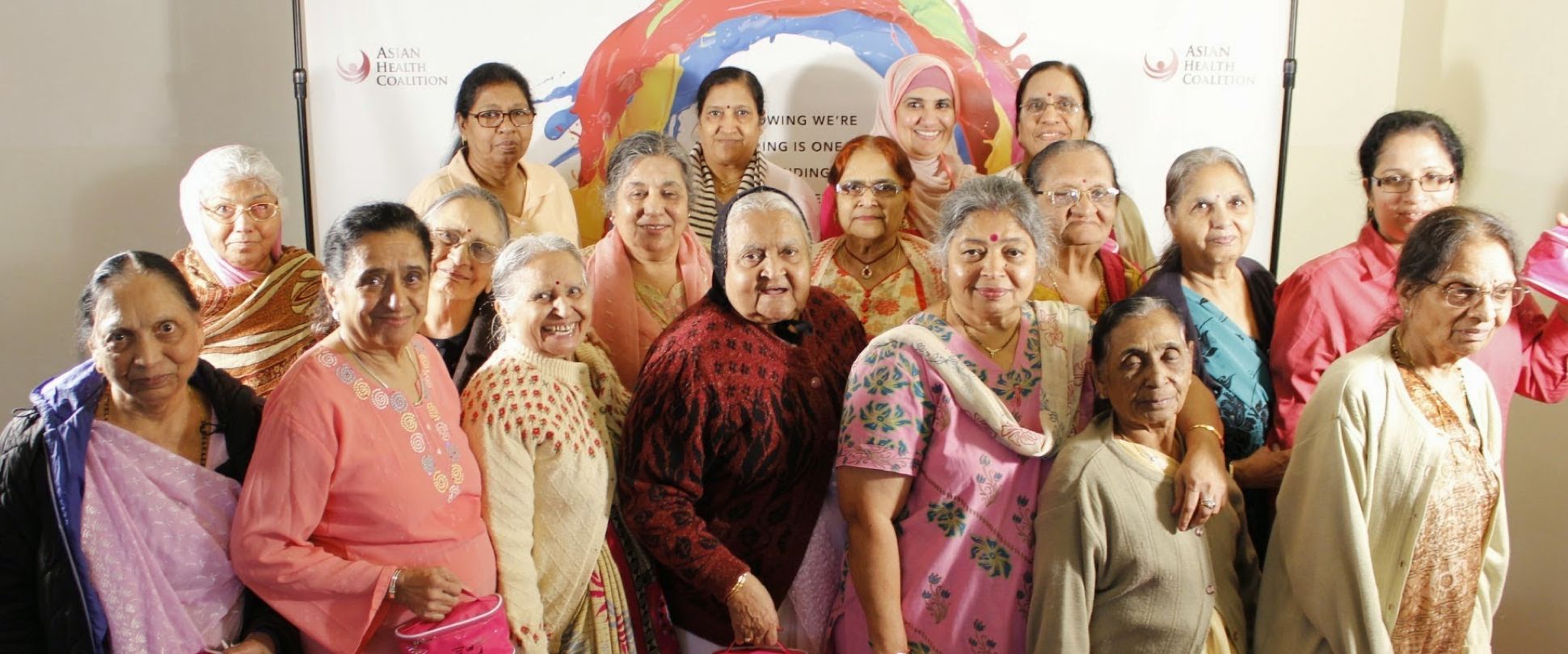 Image of a group of South Asian older adult women posing
