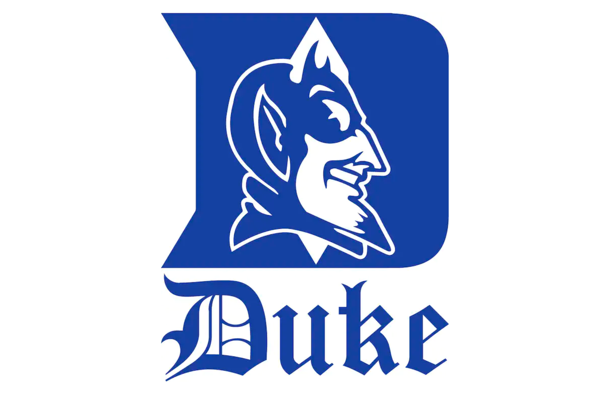 Duke University logo and blue devil 