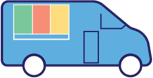 All of Us Research Program: Icon of a bus